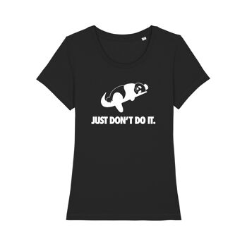 TSHIRT NOIR JUST DON'T DO IT femme