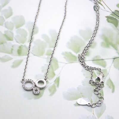 Chain Bubbels 925 silver rhodium-plated