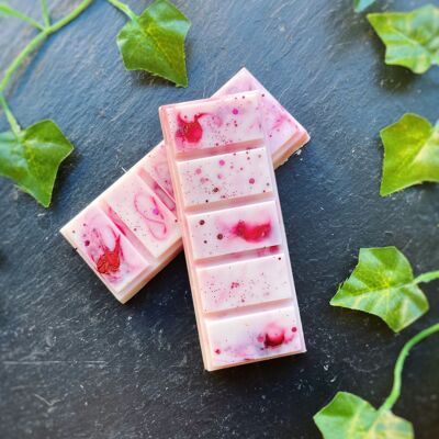 Tablettes cristallines "Amour et Douceur" Rose & Verveine, cristal de quartz rose