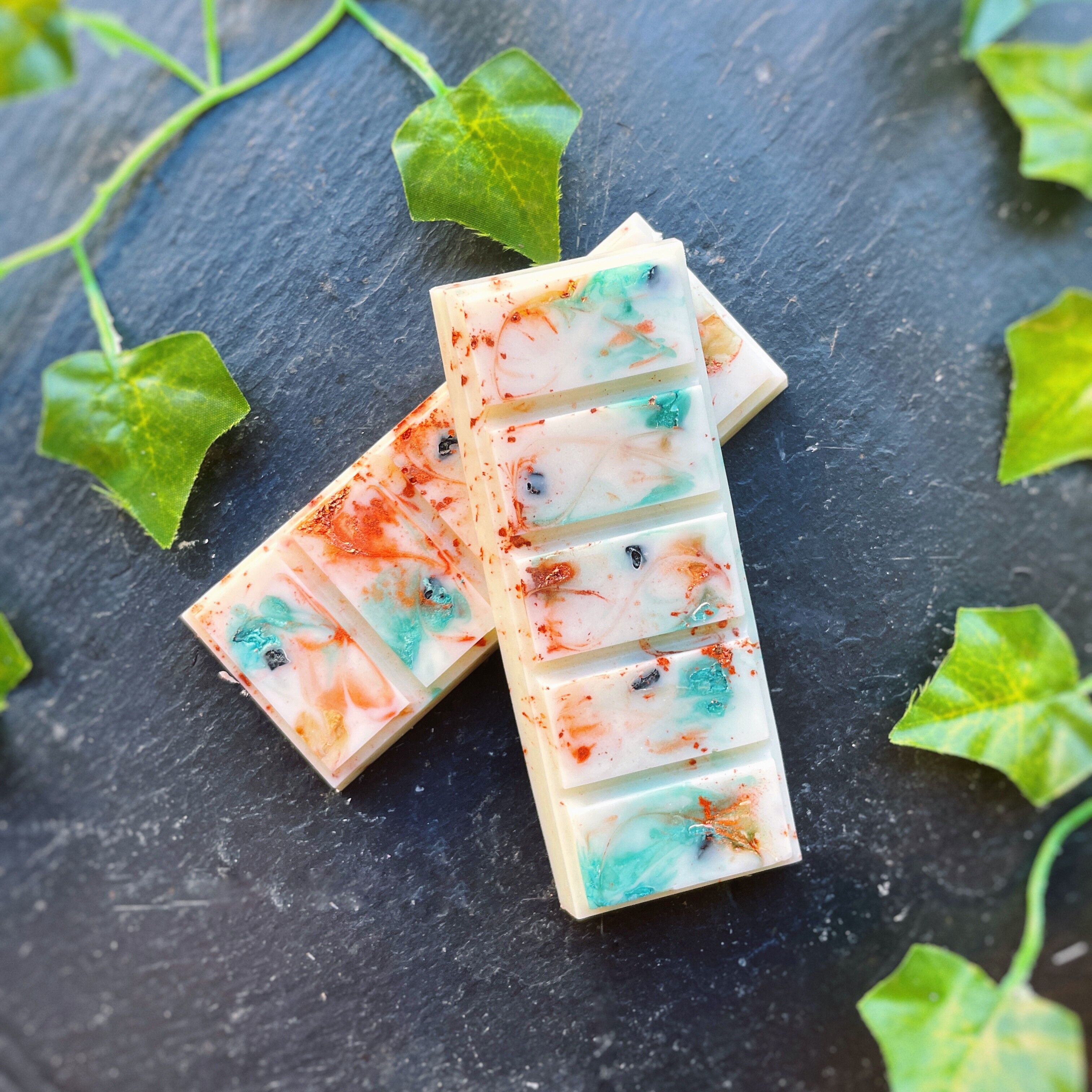 "Anchoring and Stability" Crystalline Tablets - Scots Pine and Patchouli, Smoky Quartz