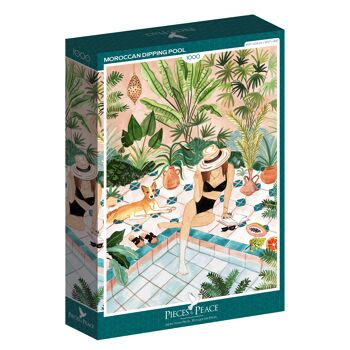 Moroccan Dipping Pool - Puzzle 1000 pièces 1