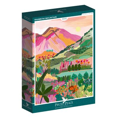 Rainbow Mountain - 1000 Piece Jigsaw Puzzle