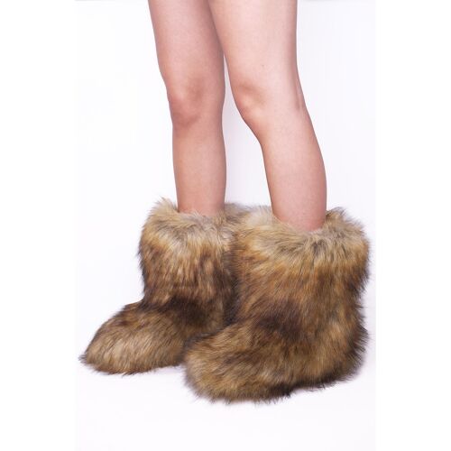 Alsatian Fluffy Faux Fur Boots