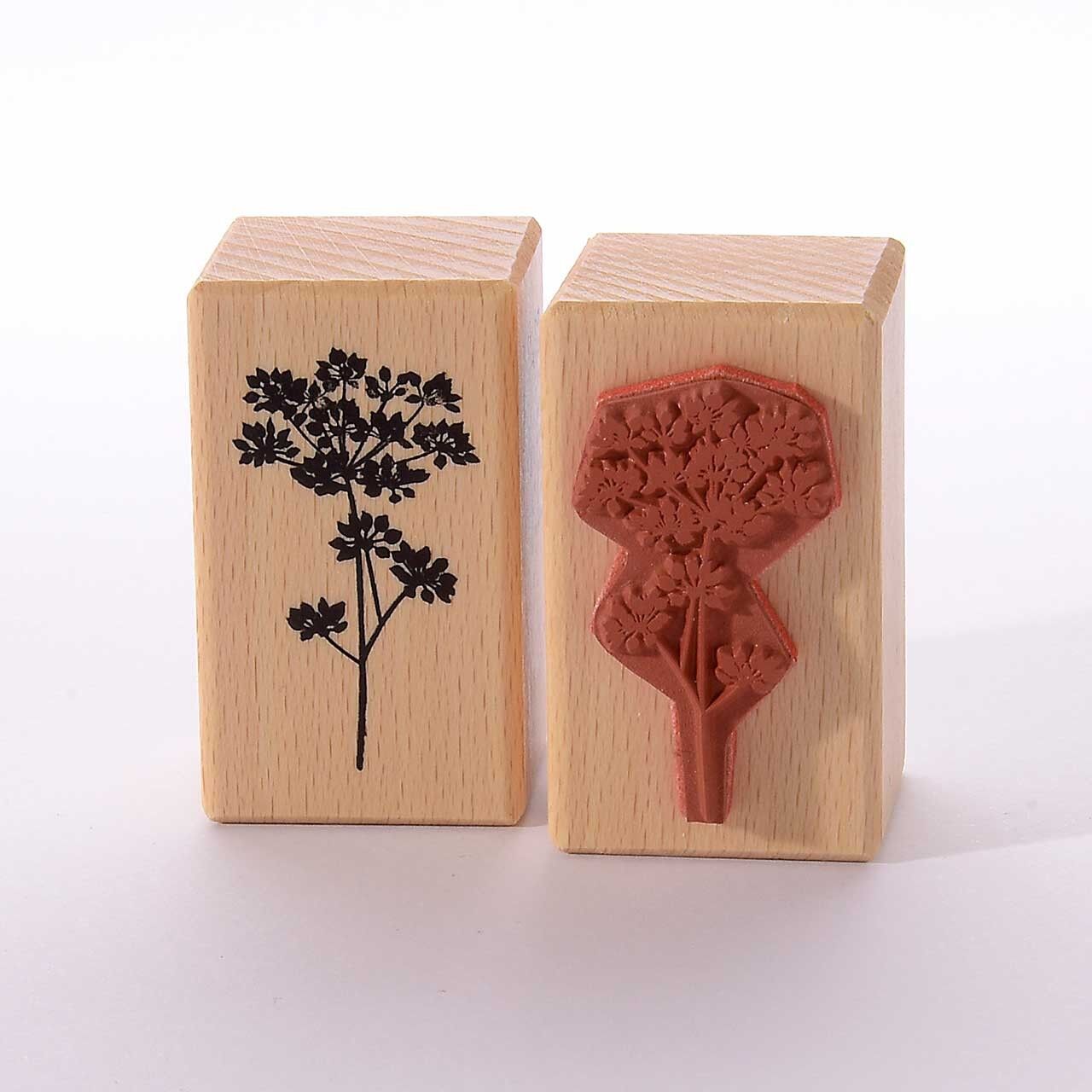 Título del sello con motivo: perejil de vaca