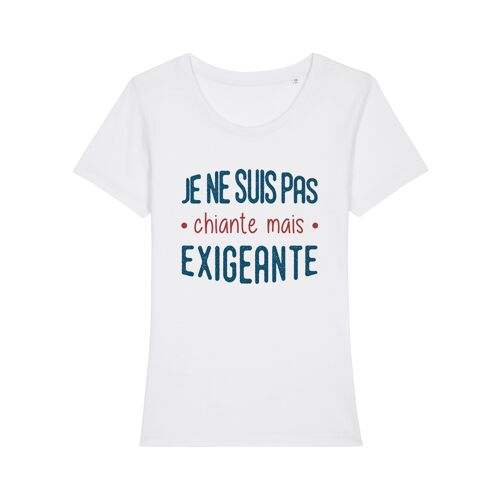 Tshirt blanc je ne suis pas chiante