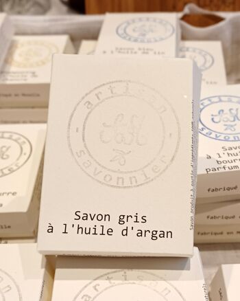 Savon gris à l'huile d'argan 3