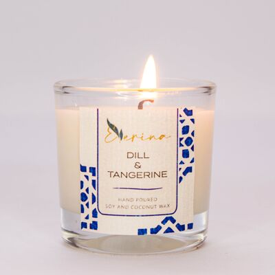 Dill and Tangerine Essential Oil Candle 30g