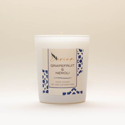 Bougie Huile Essentielle Pamplemousse & Néroli 70g