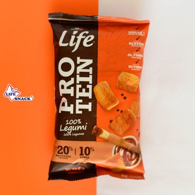 Snack proteico ai legumi, Life Protein, gusto BBQ, 40 gr