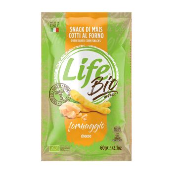 Bâtonnets de maïs, LIFE BIO, saveur fromage, 60g 2