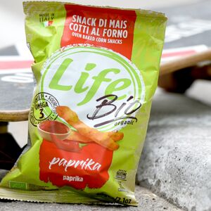 Bâtonnets de maïs, LIFE BIO, saveur paprika, 60g