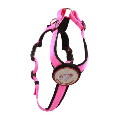 Harness - Patch&Style - Pink-Black - M - Dogs over 18kg/50cm
