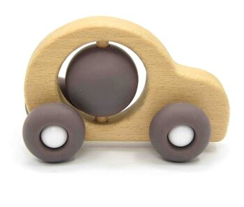 Voiture en silicone et bois en sable