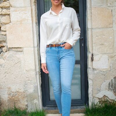 Women's light blue skinny jeans in organic cotton - Valentine