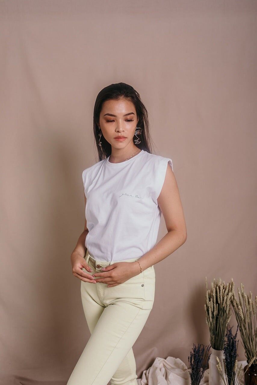 Weißes Damen-T-Shirt aus Bio-Baumwolle - Olympe Green Tee