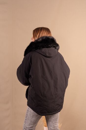 Parka Femme Black en polyester recyclé - Charlotte 7