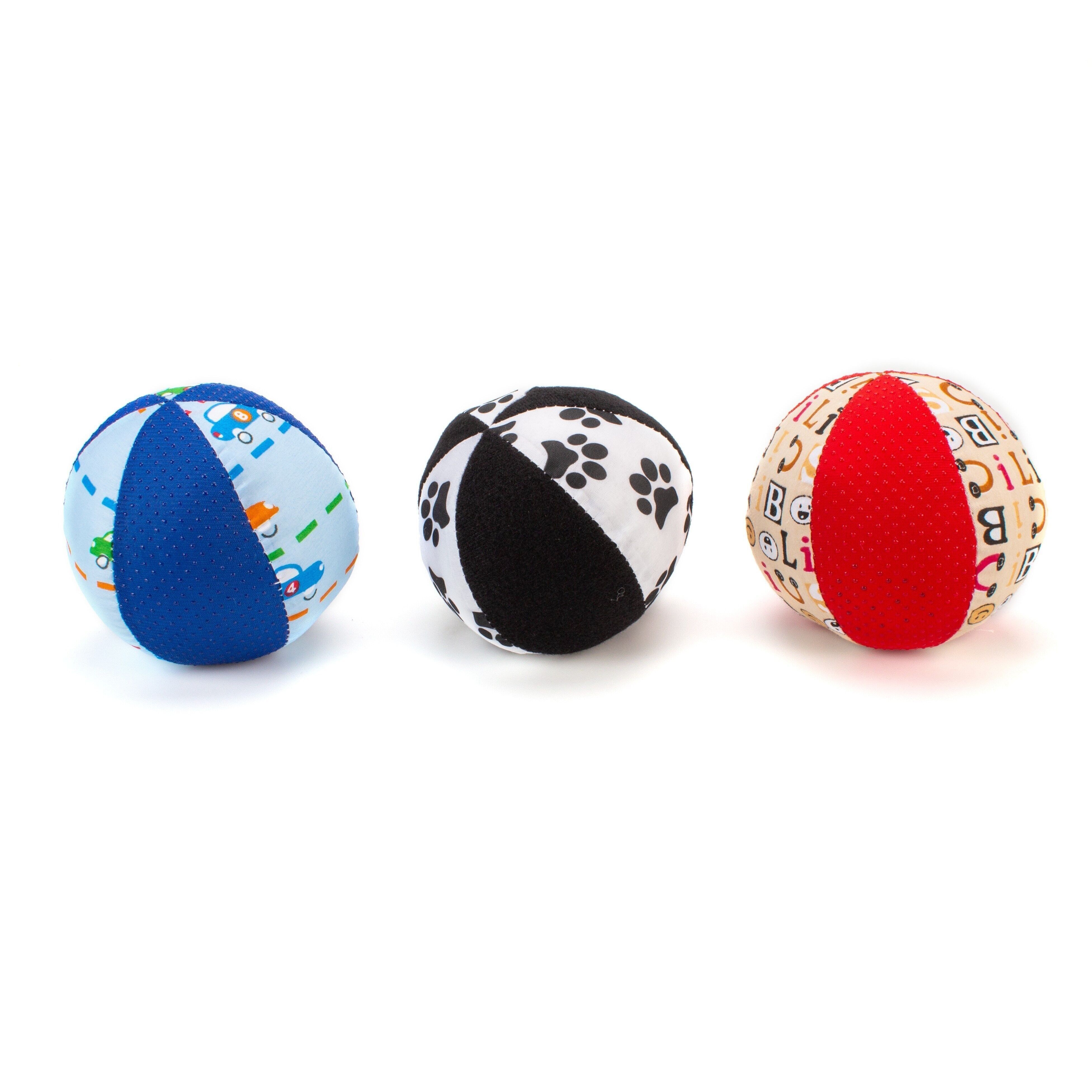 Magni | Pallone da softball in tessuto con rete, 3 pezzi. assortiti.