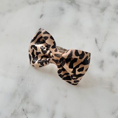 leopard knot ring