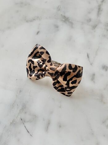 bague noeud leopard