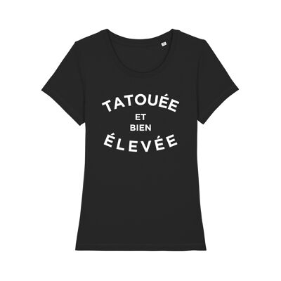 T-SHIRT NERA TATUATA E BEN ELEGATA