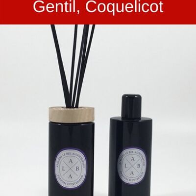 Diffuseur par Capillarité 200 ml - Parfum Gentil Coquelicot