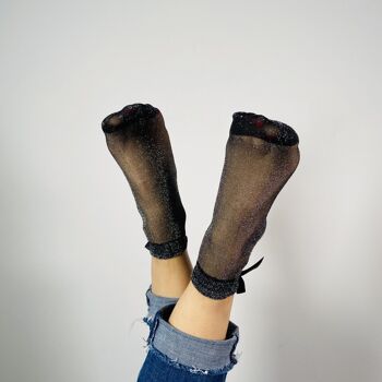 Sandrine - chaussettes paillettes 2