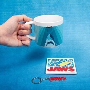 Ensemble tasse, sous-verre et porte-clés JAWS 7