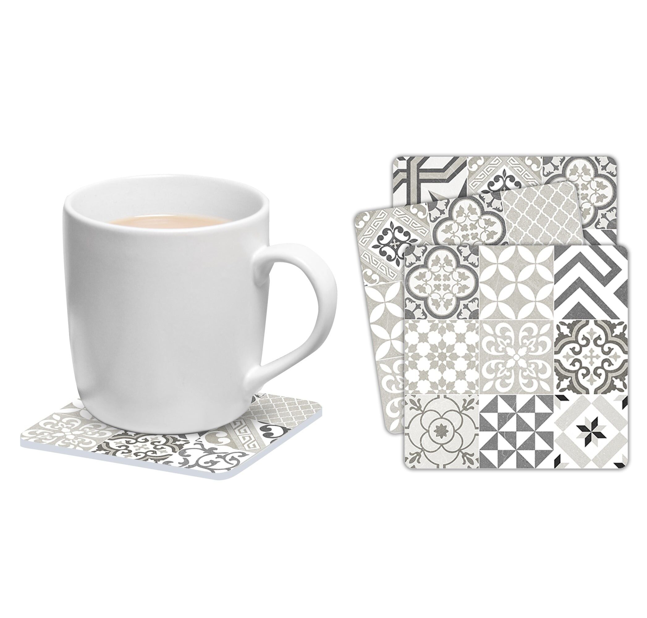 Set de 6 posavasos cuadrados Mosaico Provenza 6-37898