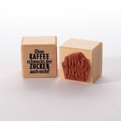 Motif stamp title: Without coffee ...