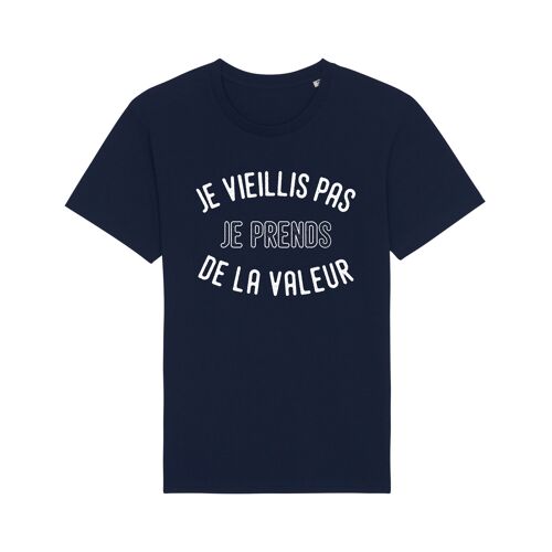 Tshirt navy je vieillis pas je prends de la valeur enkr