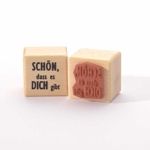 Motivstempel Titel: Schön, dass es Dich gibt