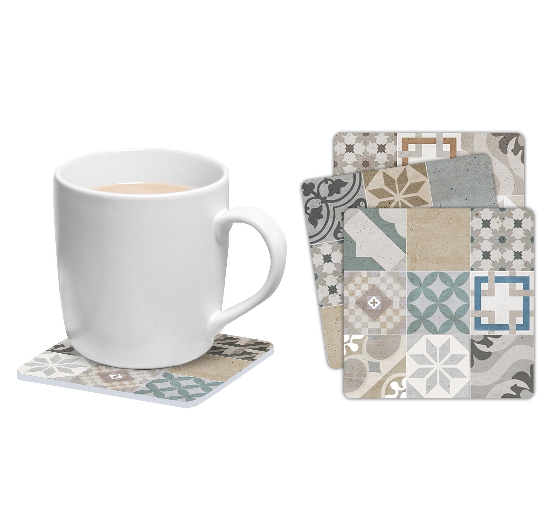 Set de 6 posavasos cuadrados Mosaico Provenza 1-37896