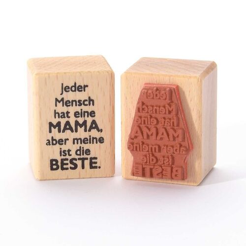 Motivstempel Titel: Jeder Mensch hat eine Mama, aber meine ist die Beste