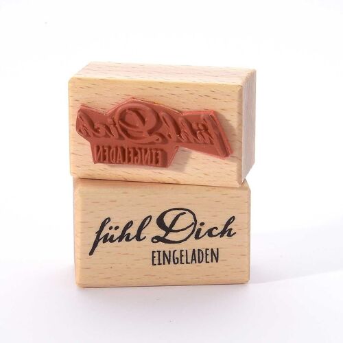 Motivstempel Titel: fühl Dich eingeladen