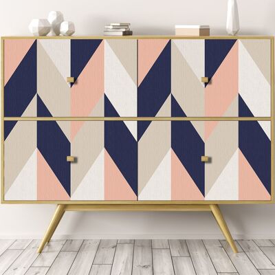 Rollo sticker Chevron tricolor-38607