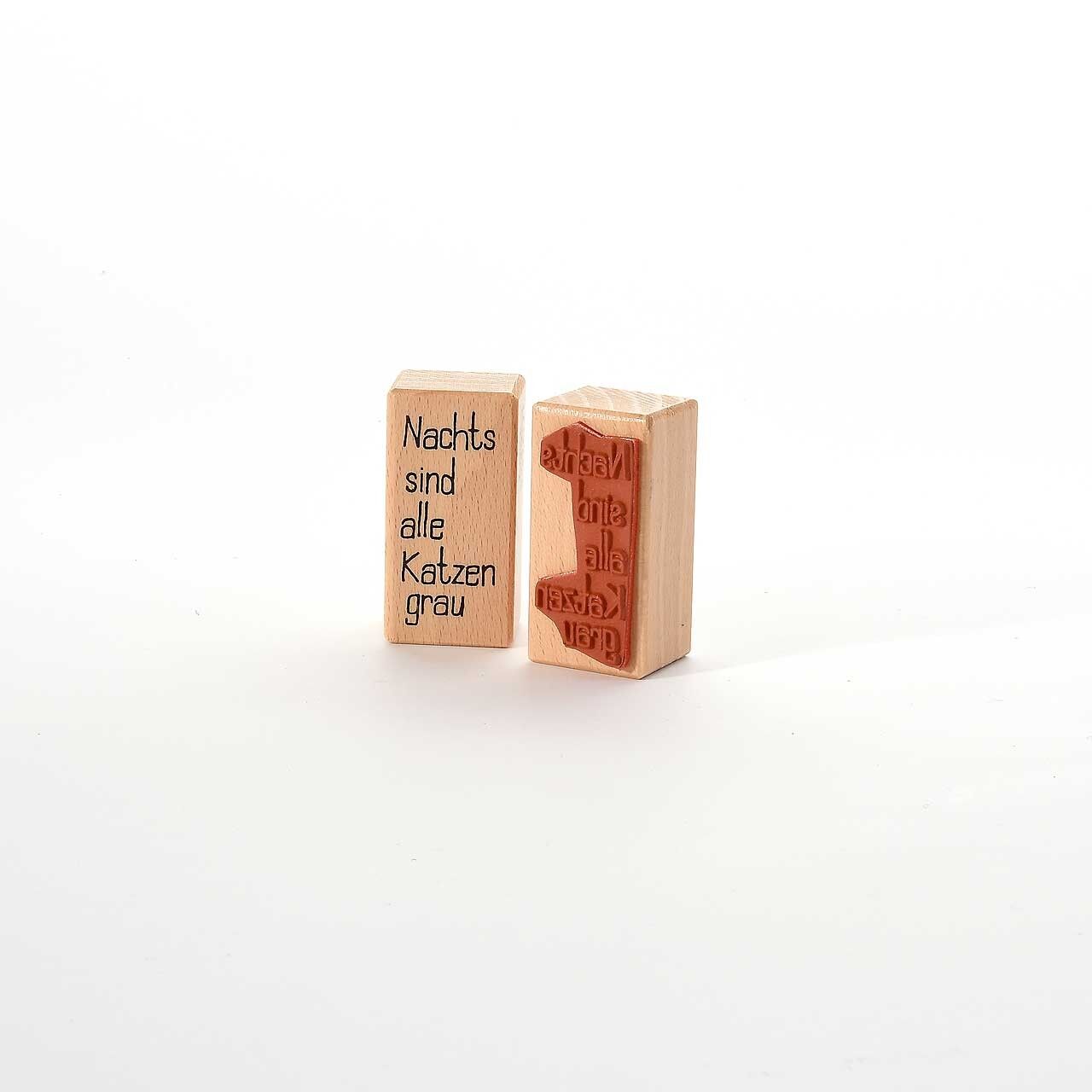 Timbro con motivo Titolo: Tutti i gatti sono grigi di notte