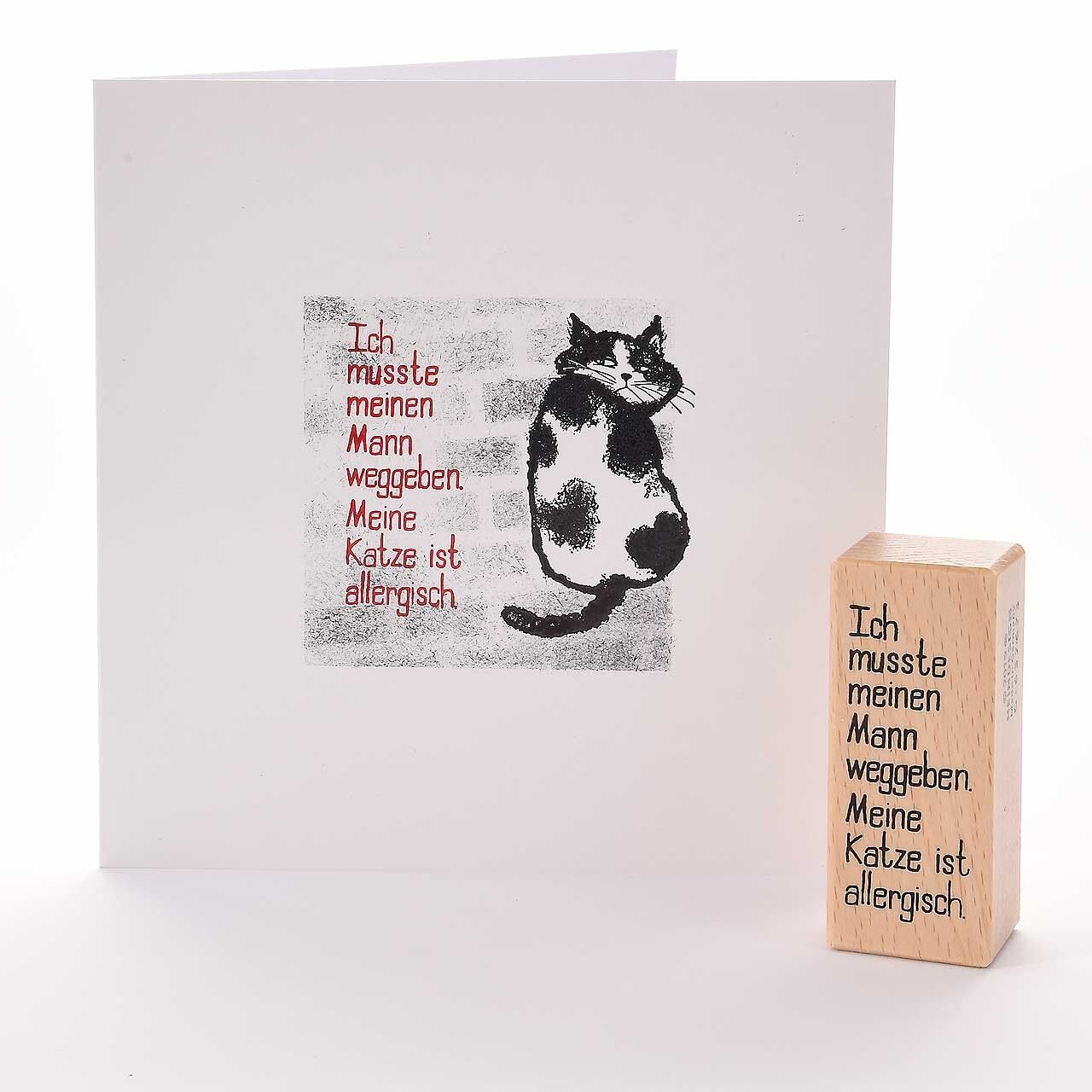 Timbro con motivo Titolo: Ho dovuto dare via mio marito...