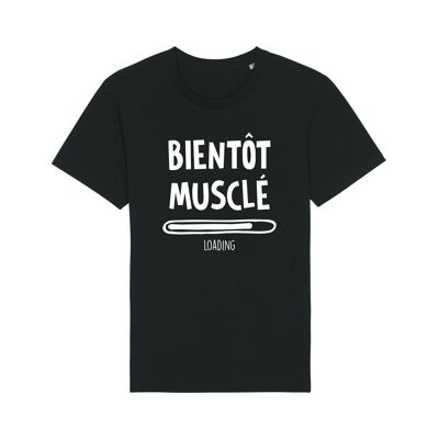 MEN'S BLACK TSHIRT SOON TO BE MUSCLE