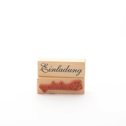 Motivstempel Titel: Einladung