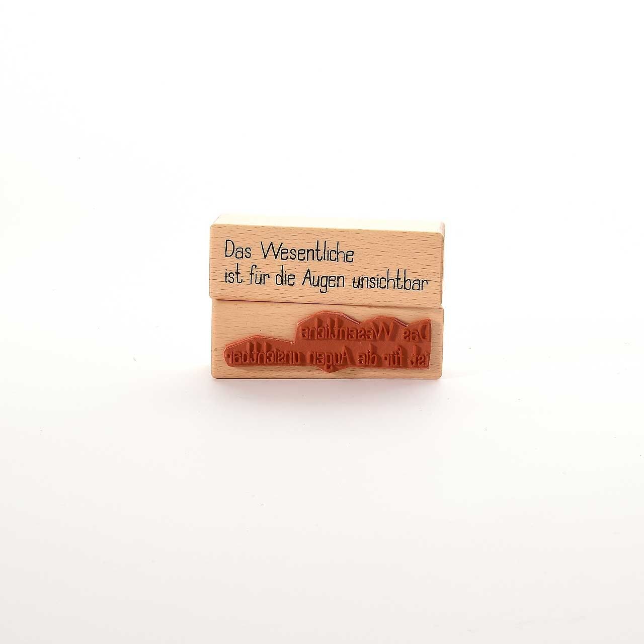 Titolo francobollo motivo: L'essenziale è invisibile agli occhi