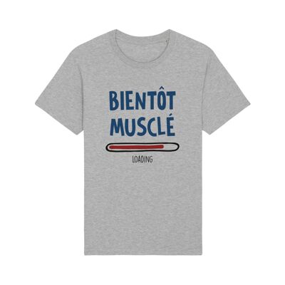 BALD MUSCLE HOT GREY TSHIRT