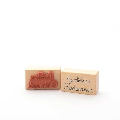 Motivstempel Titel: Herzlichen Glückwunsch (Handschrift)