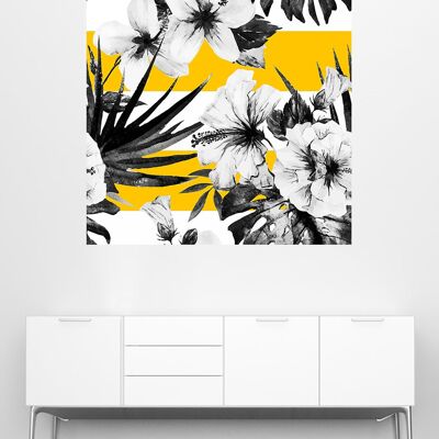 Mural Hibiscus Yellow-32183