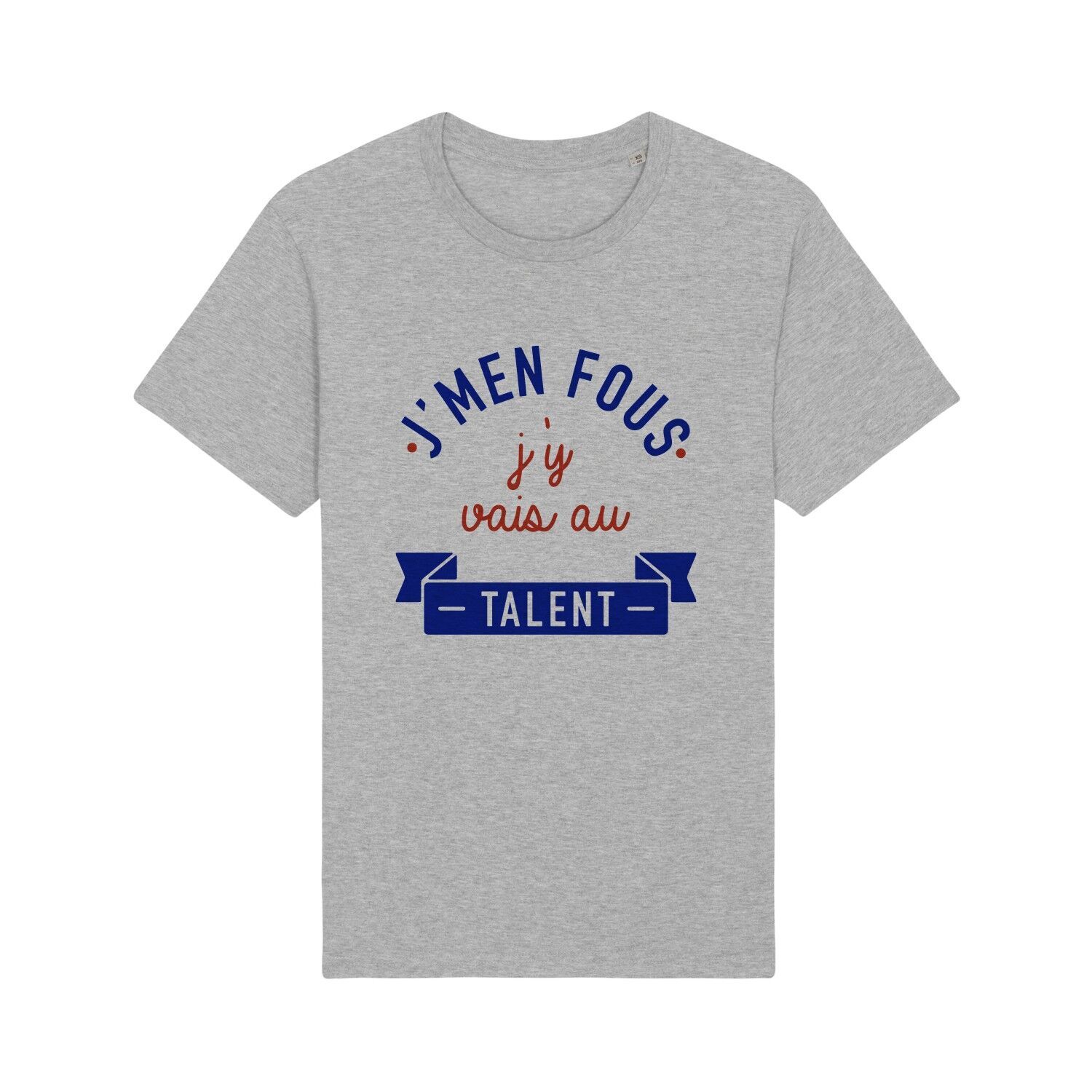 TSHIRT GRIGIO MELT J'MENFOU I GO TO TALENT