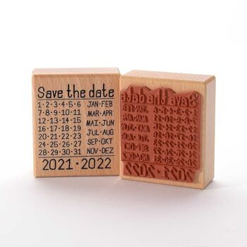 Titre du tampon motif : Save the date 2021-2022 1