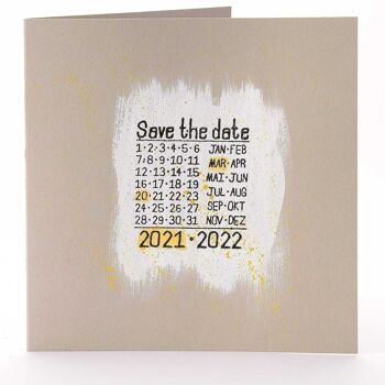 Titre du tampon motif : Save the date 2021-2022 3