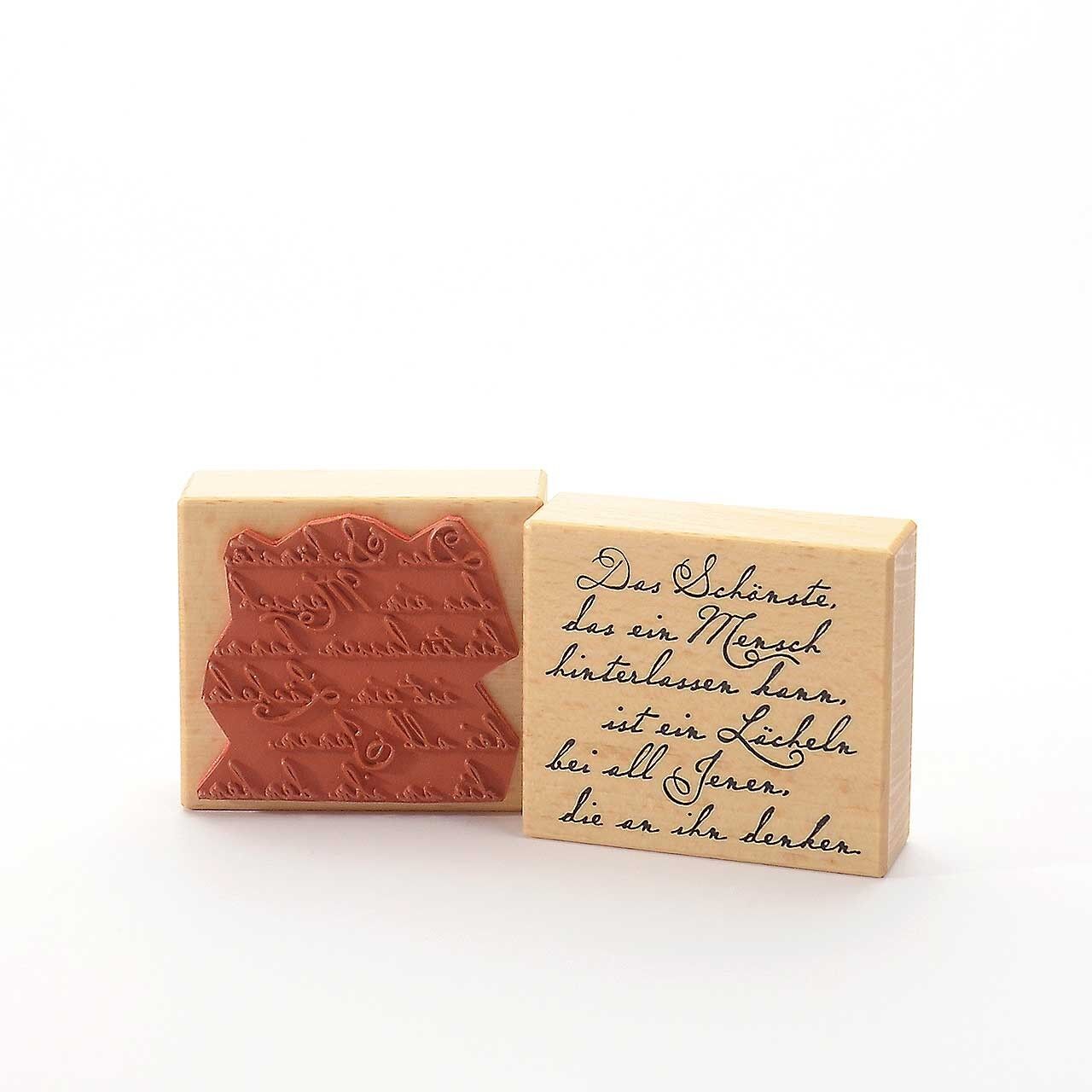 Timbro con motivo Titolo: La cosa più bella...