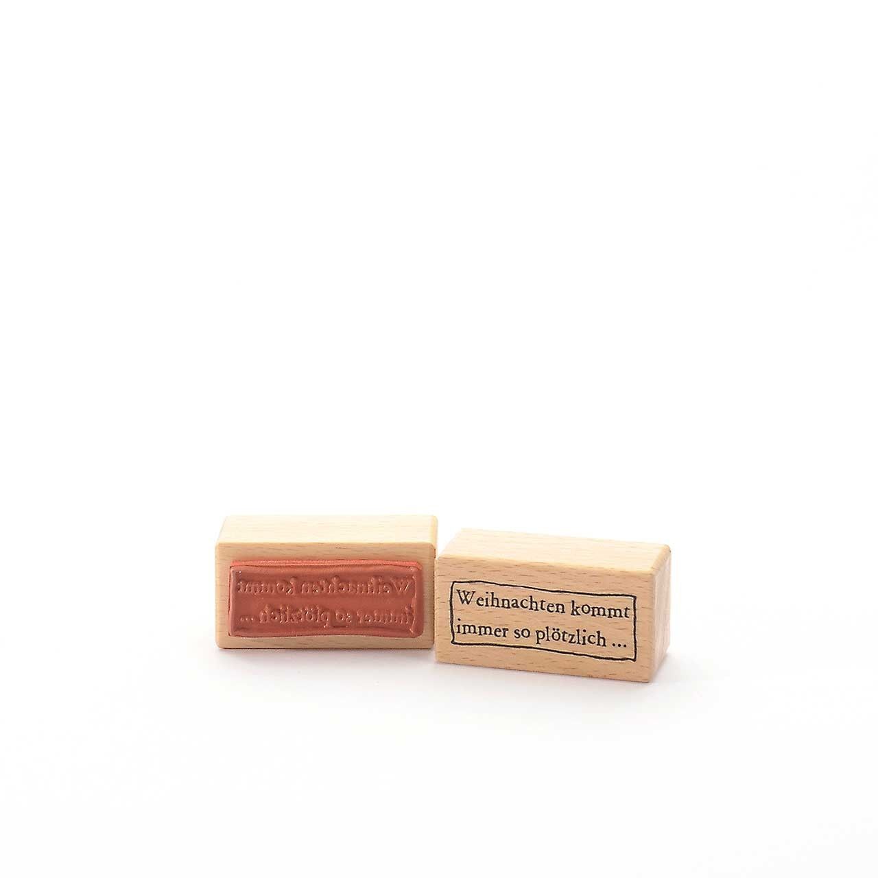 Timbro con motivo Titolo: Il Natale arriva sempre così all'improvviso...