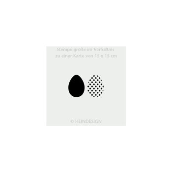 Titre du tampon du motif : Zone d'œufs de Pâques et points 2