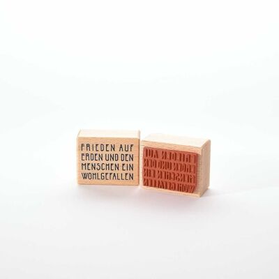 Motivstempel Titel: Frieden auf Erden und den Menschen ein Wohlgefallen